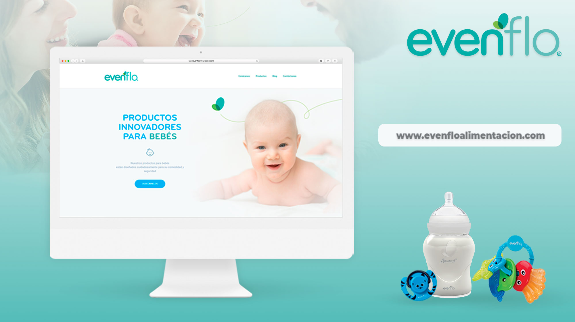 Portafolio Cosmonauta Creativo - Evenflo Página Web